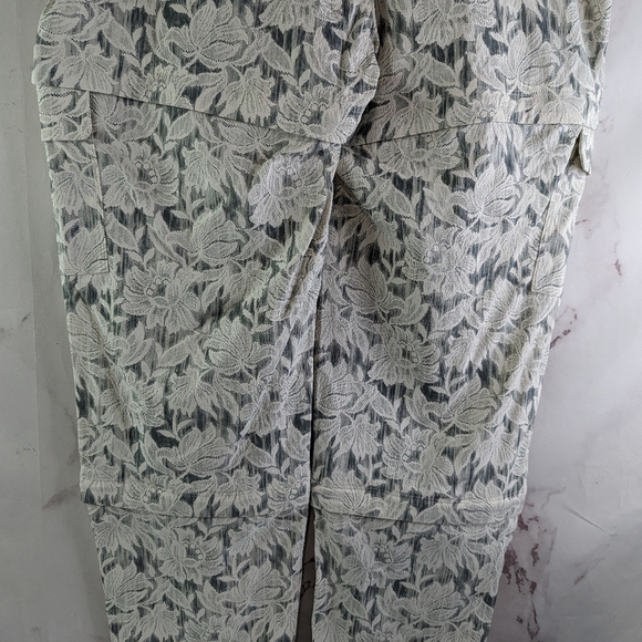 Athleta Pants Womens 16 Trekkie Hike Convertible Ethereal Green Lace Zip Off - Picture 8 of 13